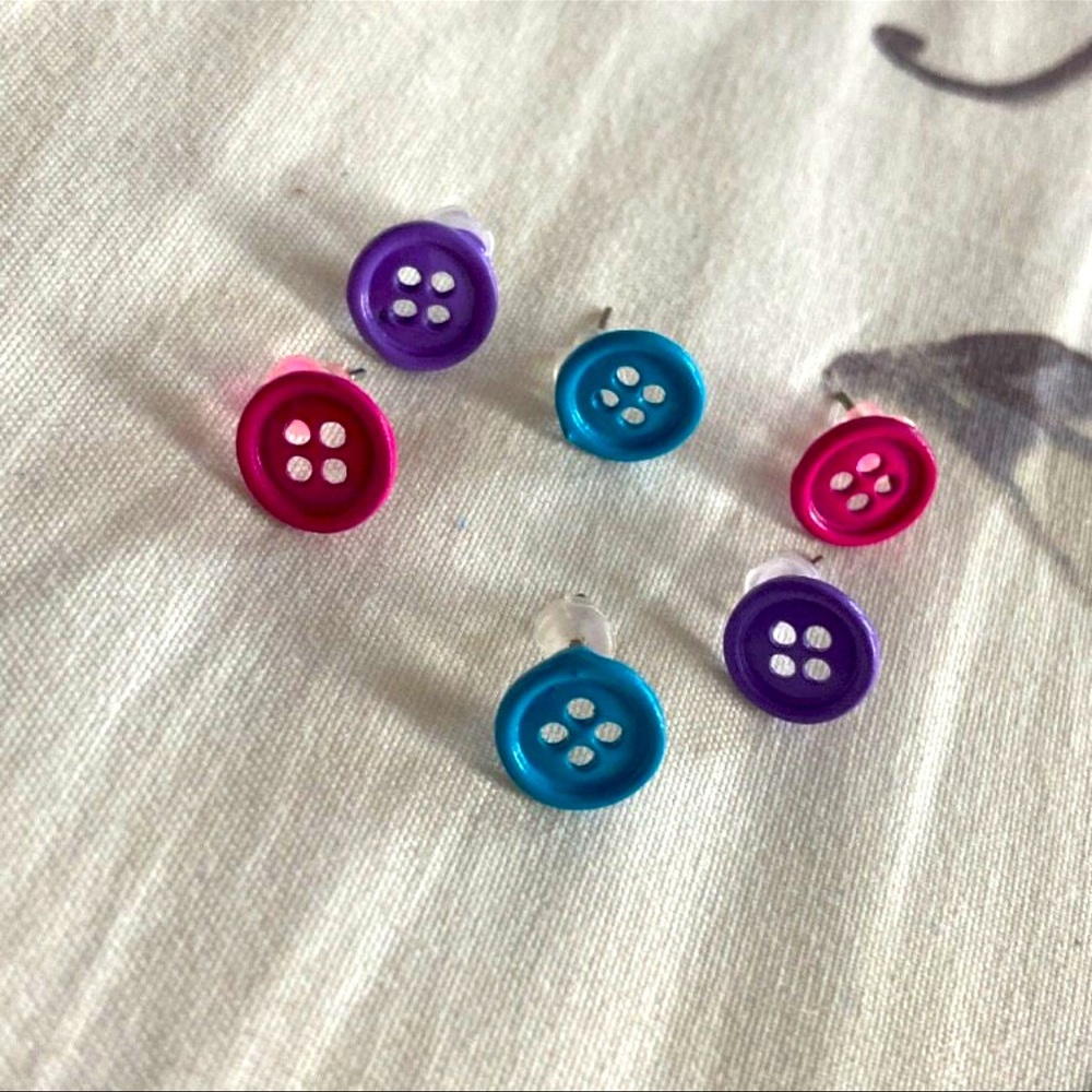 ✏️Paparazzi Colorful Button Stud Earrings✏️
